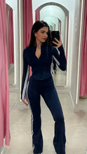 Load image into Gallery viewer, Navy Millie Striped Co-Ord
