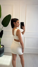 Load image into Gallery viewer, White Arabella Gold Love Heart Buckle Co ord

