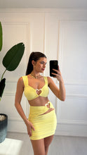 Load image into Gallery viewer, Yellow Arabella Gold Love Heart Buckle Co Ord
