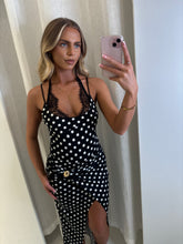Load image into Gallery viewer, Black Elanor Polka Dot Bodysuit
