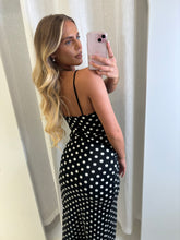 Load image into Gallery viewer, Black Elanor Polka Dot Bodysuit
