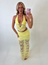 Load image into Gallery viewer, Yellow Joanne Lace Starfish Co-ord
