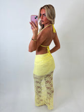 Load image into Gallery viewer, Yellow Joanne Lace Starfish Co-ord
