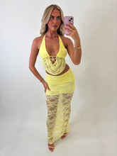 Load image into Gallery viewer, Yellow Joanne Lace Starfish Co-ord
