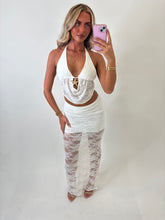 Load image into Gallery viewer, White Joanne Lace Starfish Co-ord
