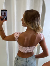 Load image into Gallery viewer, Pink Izabele Polka Dot Backless Top
