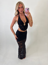 Load image into Gallery viewer, Black Joanne Lace Starfish Co-ord
