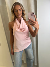 Load image into Gallery viewer, Pink Rose Satin Top

