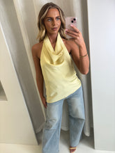 Load image into Gallery viewer, Yellow Rose Satin Top
