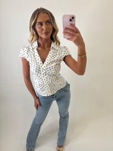 Load image into Gallery viewer, White Ashley Polka Dot Top
