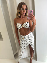 Load image into Gallery viewer, White Grainne Polka Dot Co-ord
