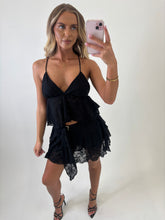Load image into Gallery viewer, Black Stefany Lace Co-ord
