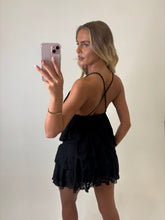 Load image into Gallery viewer, Black Stefany Lace Co-ord
