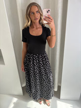 Load image into Gallery viewer, Black Jennifer Polka Dot Dress
