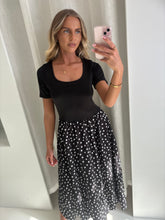 Load image into Gallery viewer, Black Jennifer Polka Dot Dress
