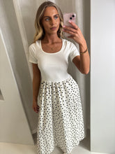 Load image into Gallery viewer, White Jennifer Polka Dot Maxi Dress
