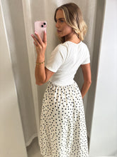 Load image into Gallery viewer, White Jennifer Polka Dot Maxi Dress

