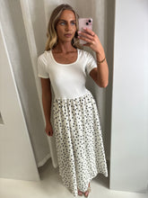 Load image into Gallery viewer, White Jennifer Polka Dot Maxi Dress
