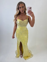 Load image into Gallery viewer, Yellow Chloe Event Dress
