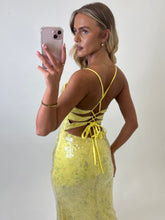 Load image into Gallery viewer, Yellow Chloe Event Dress
