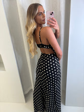 Load image into Gallery viewer, Black Teagan Polka Dot Dress
