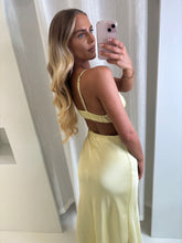 Load image into Gallery viewer, Yellow Raven Silk Dress
