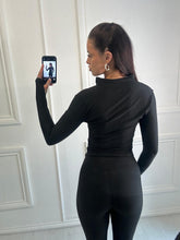 Load image into Gallery viewer, Black Holden Ribbed Co-ord

