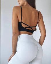 Load image into Gallery viewer, White CeCe Ruched Bum Leggings
