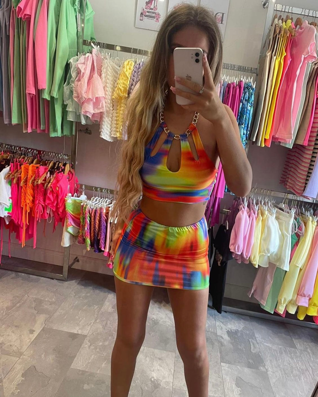 Multi-Coloured Tilly Cut-Out Co-Ord