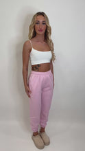 Load and play video in Gallery viewer, Baby Pink Faye Joggers
