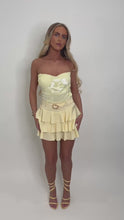 Load and play video in Gallery viewer, Yellow Mila Frilly Skort
