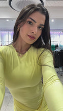 Load and play video in Gallery viewer, Yellow Zoe Wrap Over Dress
