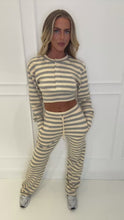 Load and play video in Gallery viewer, Grey Karsyn Striped Co-ord
