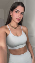 Load and play video in Gallery viewer, Grey Gina Ribbed Co ord
