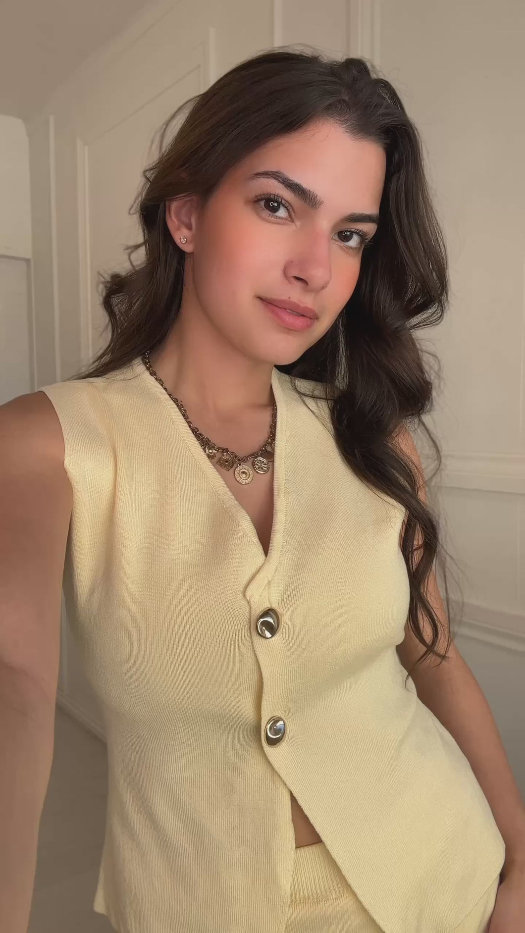 Yellow Eileen Buttoned Co ord