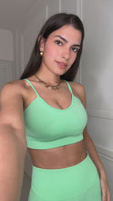 Load and play video in Gallery viewer, Green Gina Ribbed Co ord
