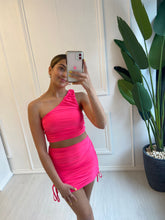 Load image into Gallery viewer, Hot Pink Kim Crop Top
