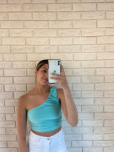 Load image into Gallery viewer, Mint Kim Crop Top
