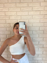 Load image into Gallery viewer, White Kim Crop Top
