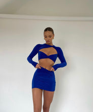 Load image into Gallery viewer, Royal Blue Rosie Knot Co-Ord
