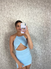 Load image into Gallery viewer, Baby Blue Joanna Cut Out Dress
