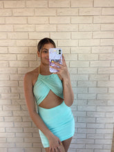 Load image into Gallery viewer, Mint Joanna Cut Out Dress
