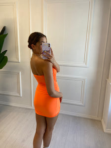 Orange Joanna Cut Out Dress