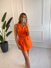 Load image into Gallery viewer, Orange Kayleigh Playsuit with Matching Bag
