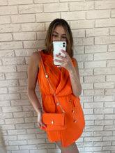 Load image into Gallery viewer, Orange Kayleigh Playsuit with Matching Bag
