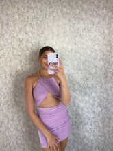 Load image into Gallery viewer, Purple Joanna Cut Out Dress

