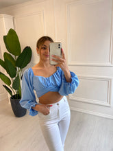 Load image into Gallery viewer, Baby Blue Sophie Long Sleeve Top
