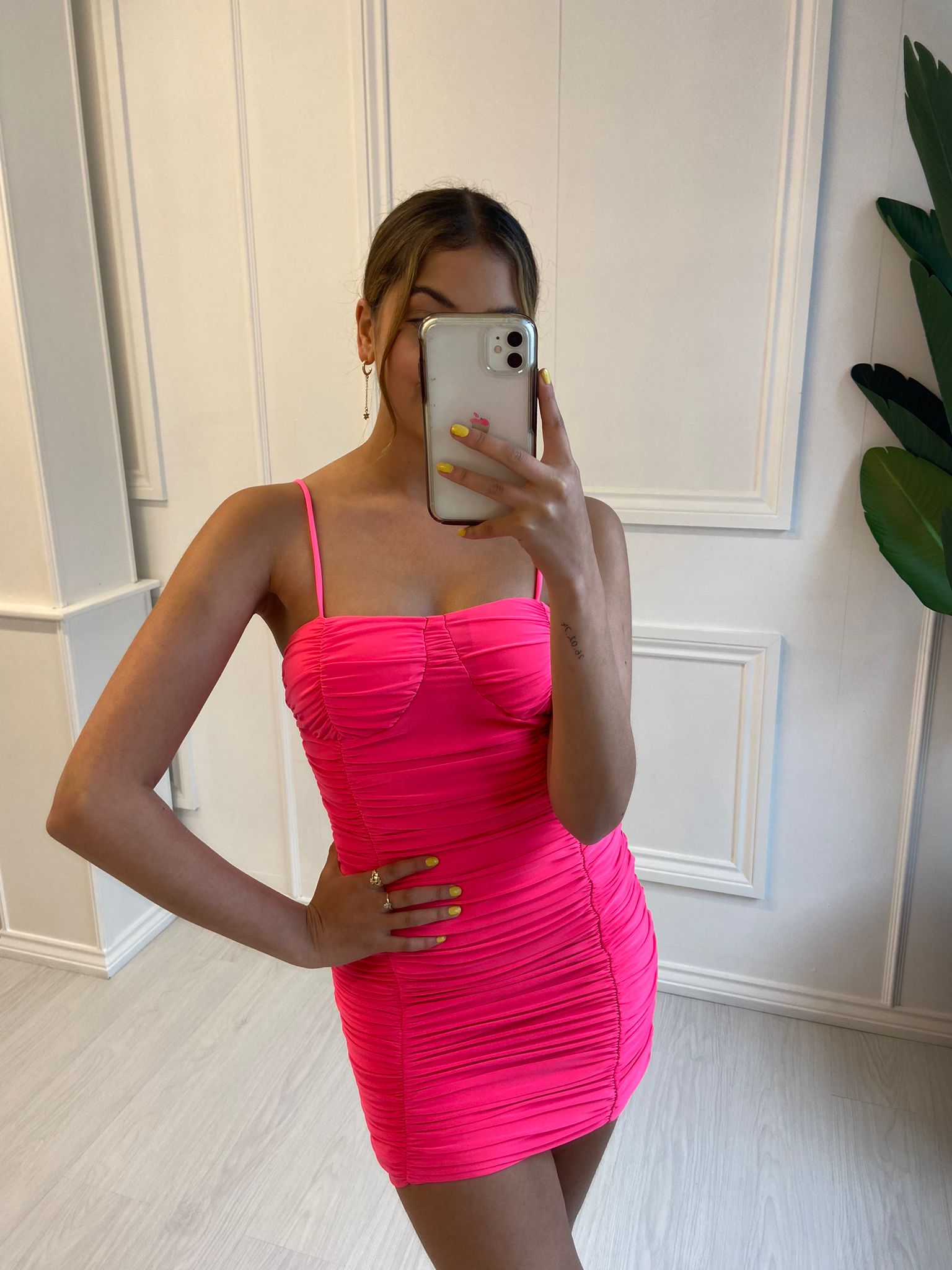 Neon cheap pink bodycon