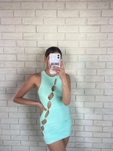 Load image into Gallery viewer, Mint Lola Cut Out Mini Dress
