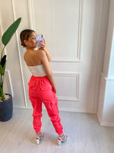 Load image into Gallery viewer, Pink Neon Kelly Cargo Pants
